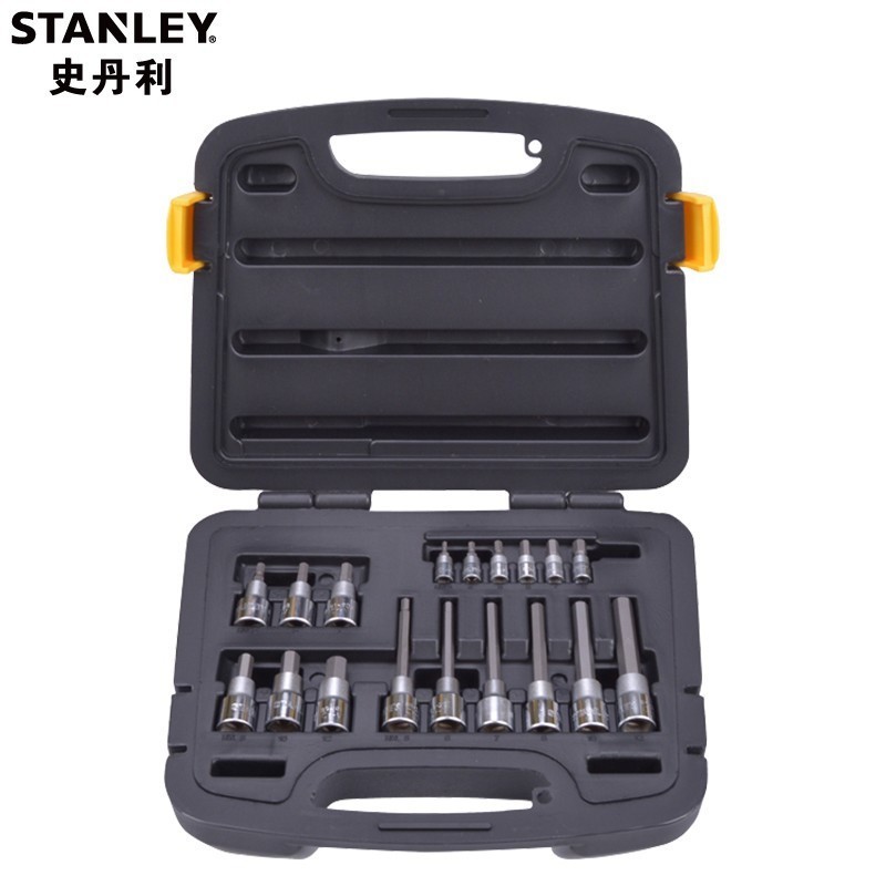 史丹利(Stanley)18件套6.3MM,12.5MM系列6角旋具套筒组套