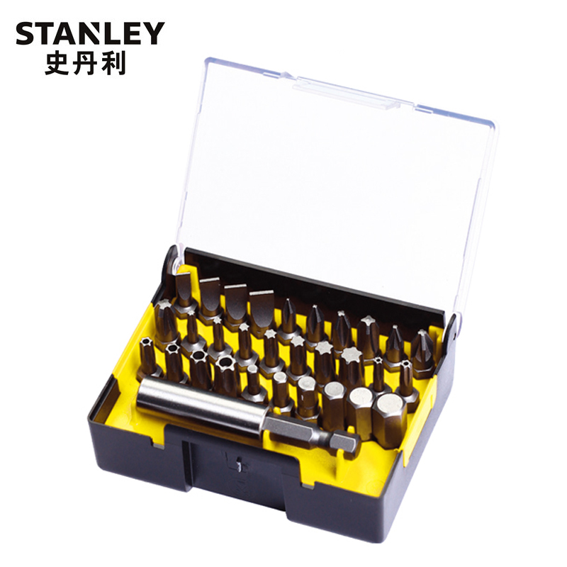 史丹利(Stanley)31件6.3MM系列旋具头和磁性接杆组套