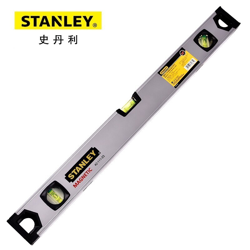 史丹利(Stanley)磁性三水泡铝合金水平尺