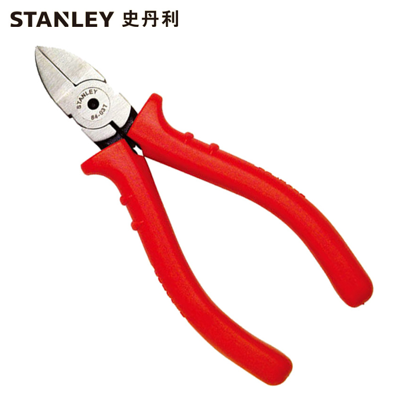 史丹利(Stanley)红柄精密水口钳