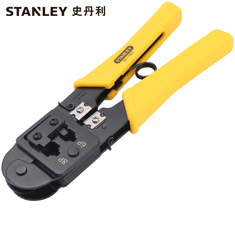 史丹利(Stanley)电讯接头压接钳6P/8P 200mm