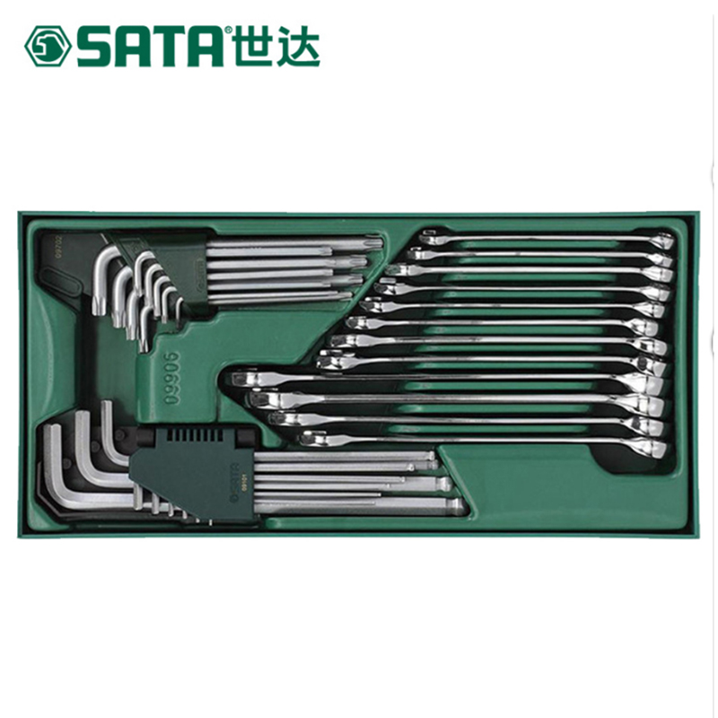 世达(Sata)30件两用扳手及内六角扳手组套