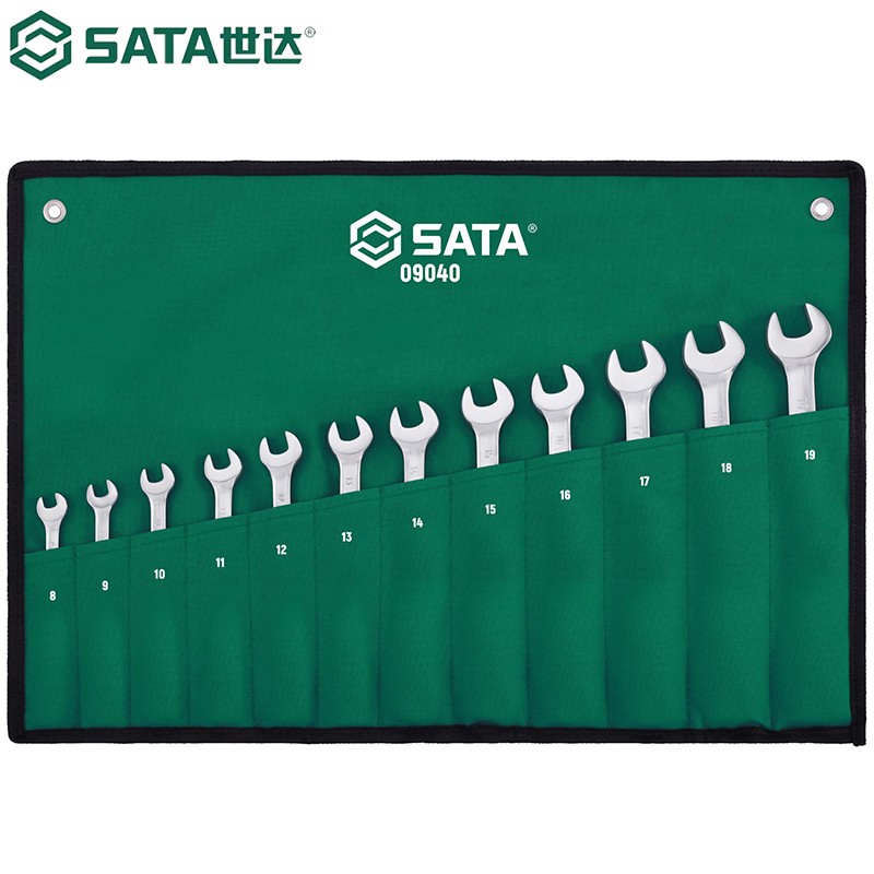 世达(Sata)12件全抛光两用快扳组套