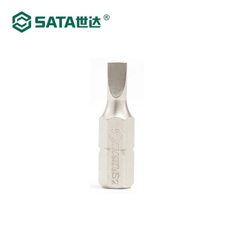 世达(Sata)5件套6.3MM系列25MM长一字旋具头