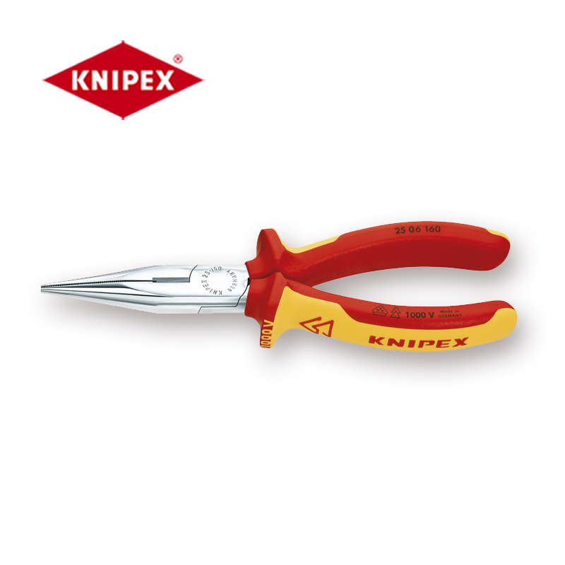 凯尼派克(Knipex)绝缘尖嘴钳带剪口